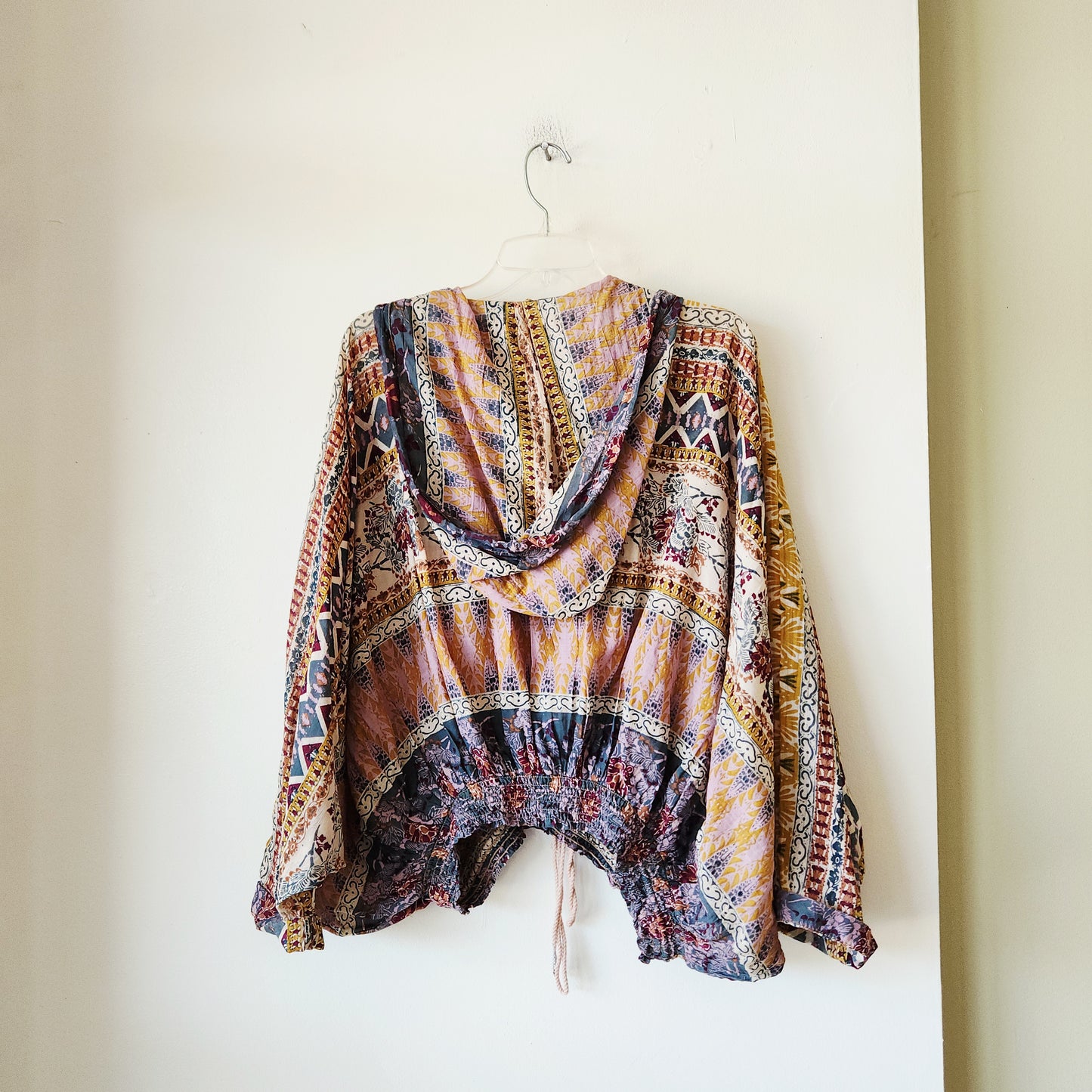 Free People 100% Cotton Lightweight Hoodie with Drawstring - XS/S