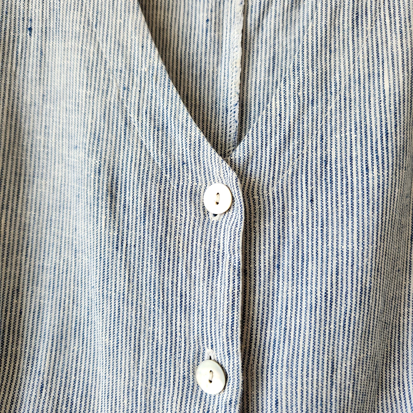 PA Company 100% Linen Vest with Buttons - S