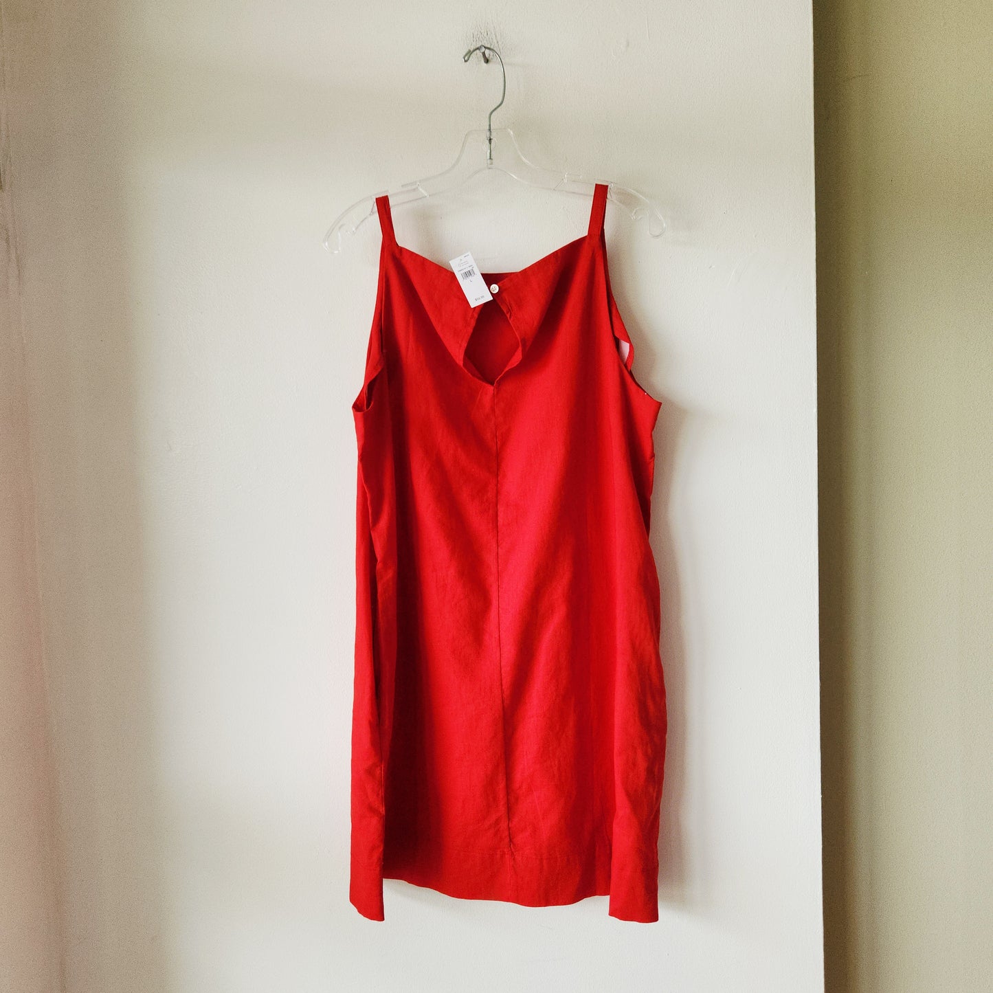 GAP Linen & Cotton Dress with Square Neckline - L - New