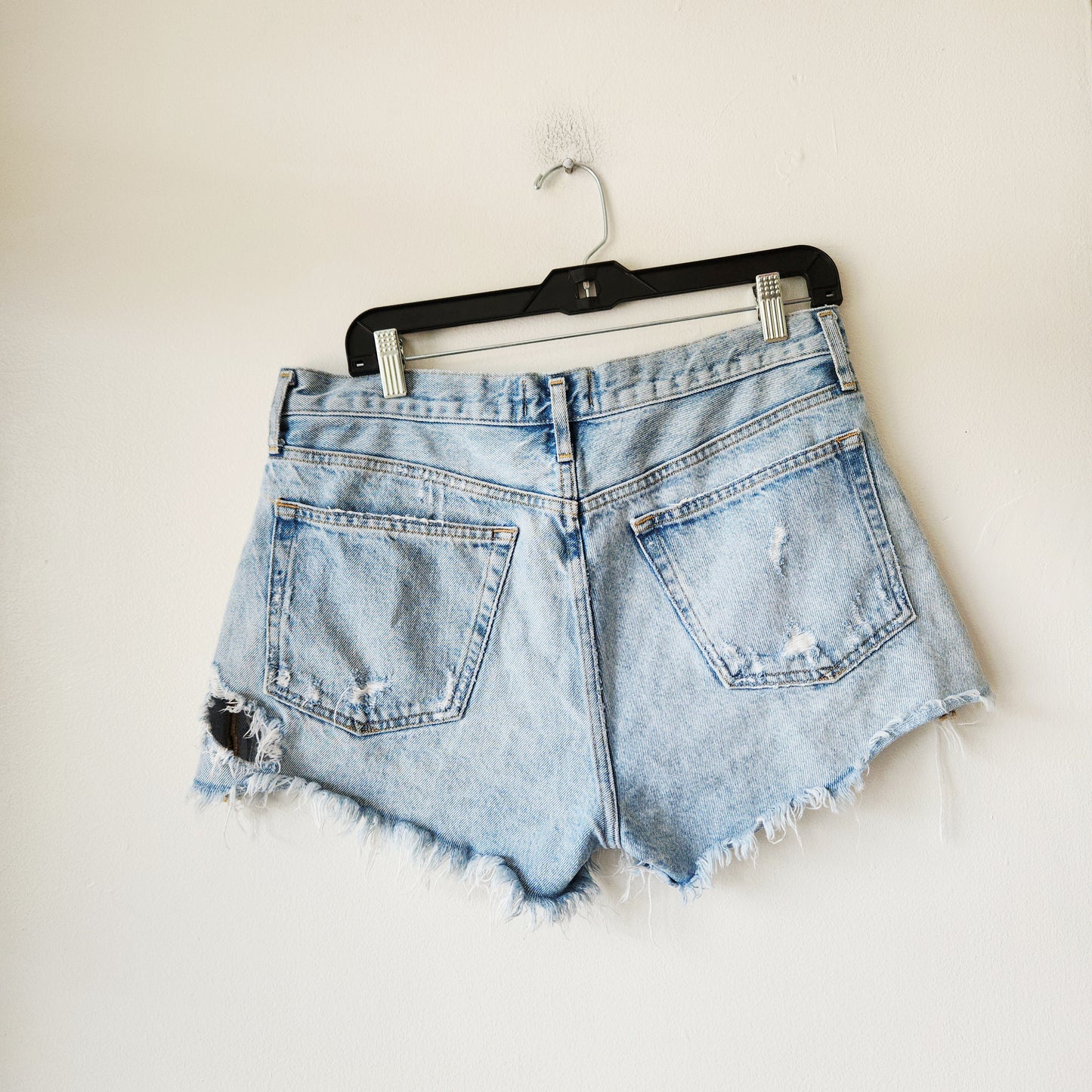 Agolde Button Fly Cut Off Shorts - size 29
