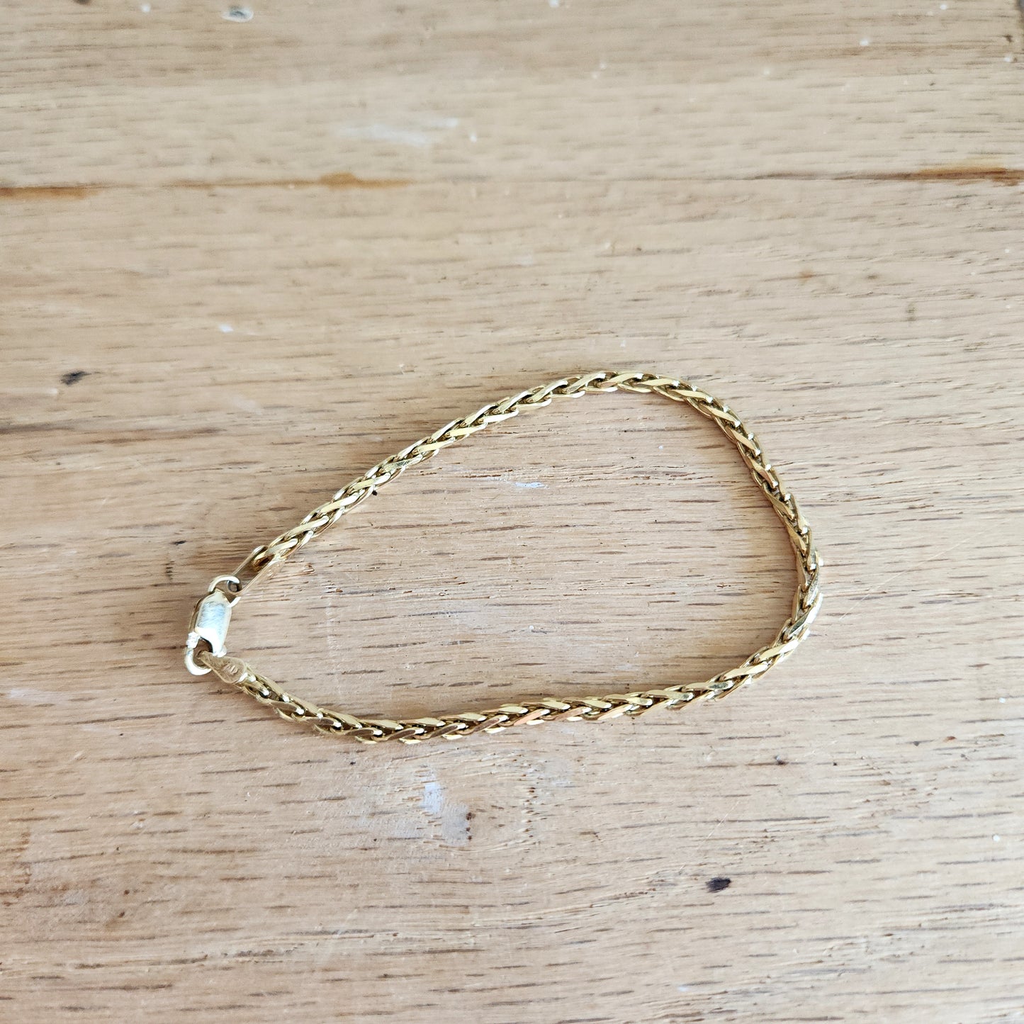 14K Gold Chain Bracelet