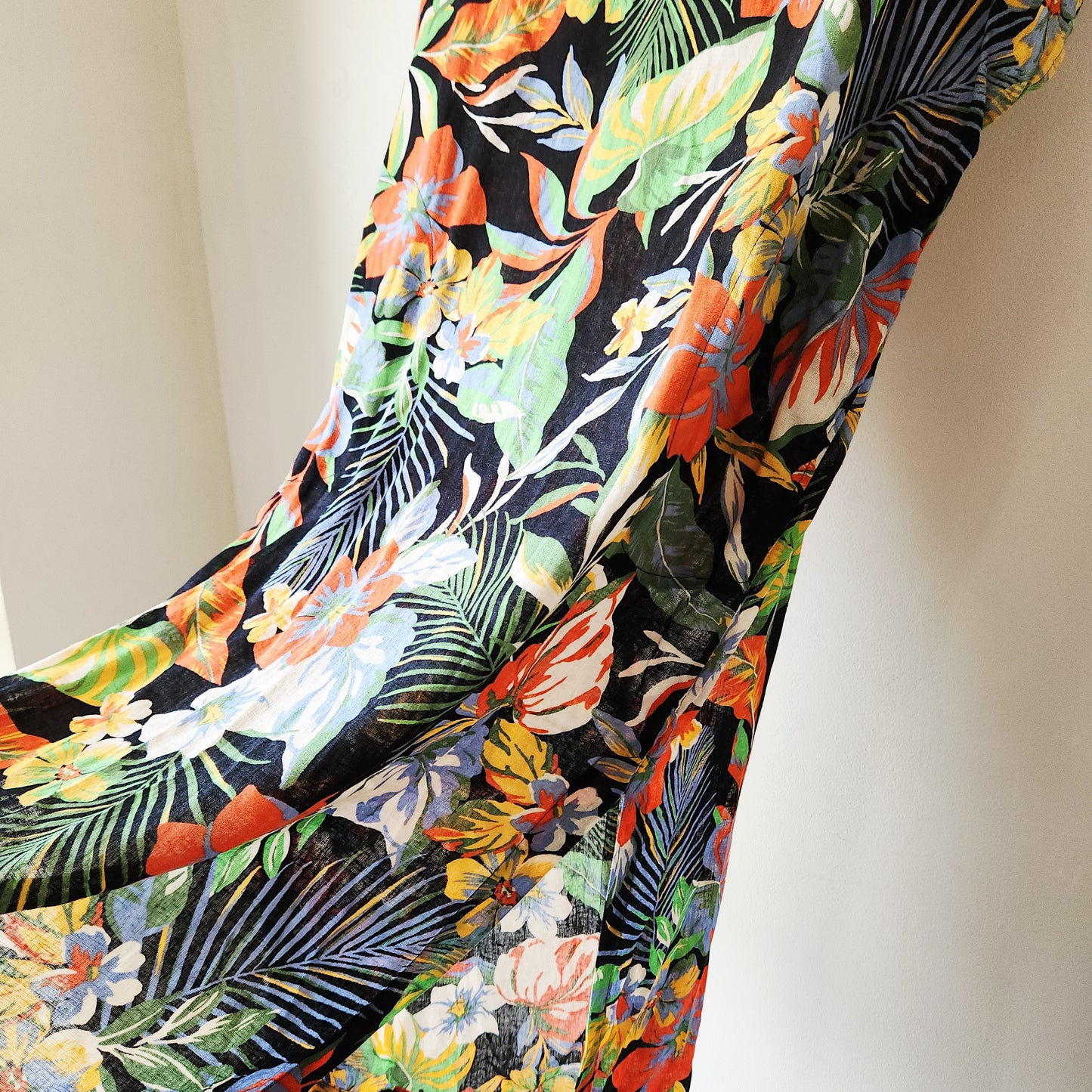 C&C California Linen Blend Loose Fit Dress/Cover Up - M