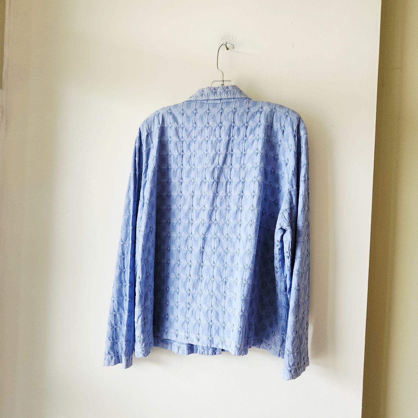 Focus 100% Cotton Textured Jacket with Buttons - XL - New