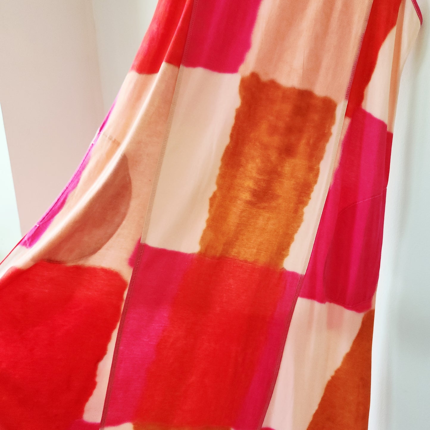 Logo by Lori Goldstein Abstract Colorblock Dress with Pockets - M