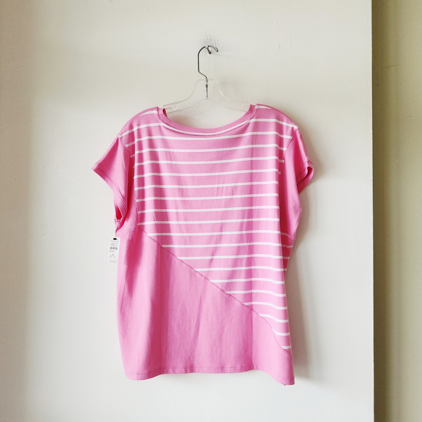 T by Talbots Asymmetrical Striped Top - M - New
