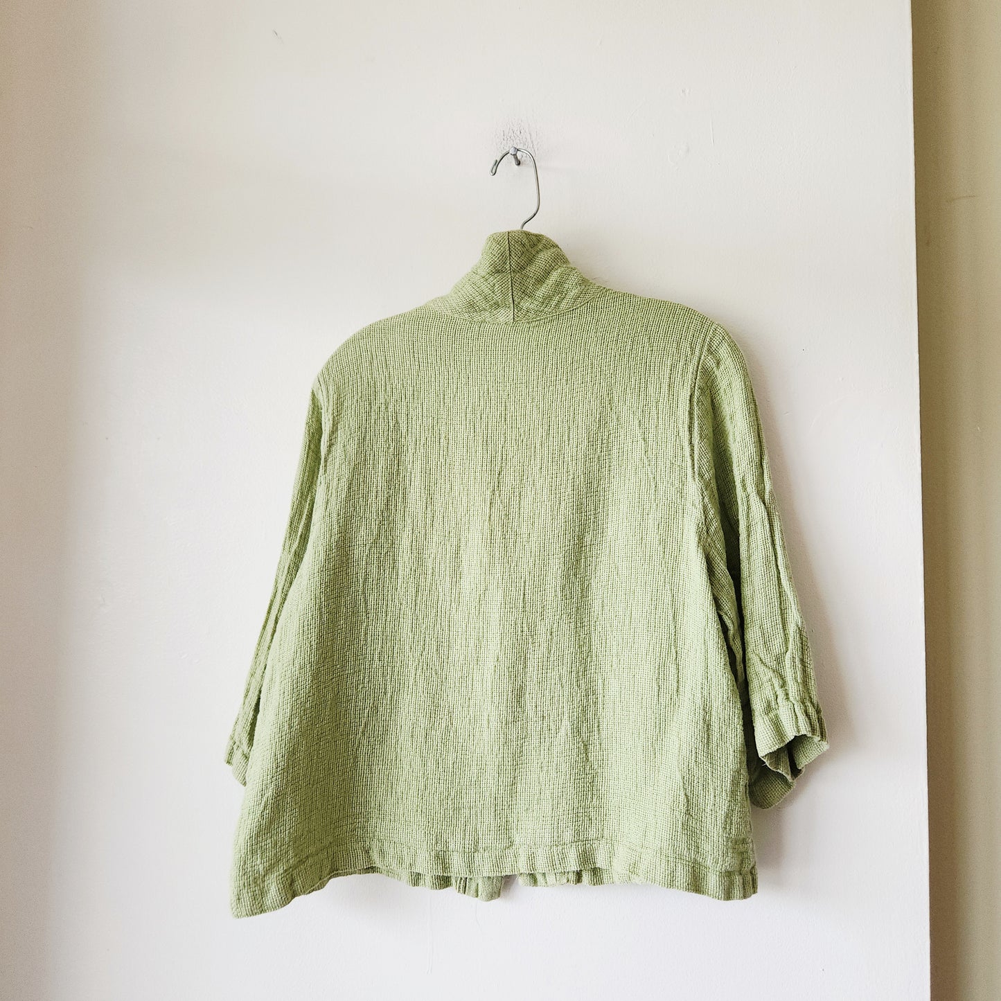 Habitat 100% Linen Crop Top with Button - M