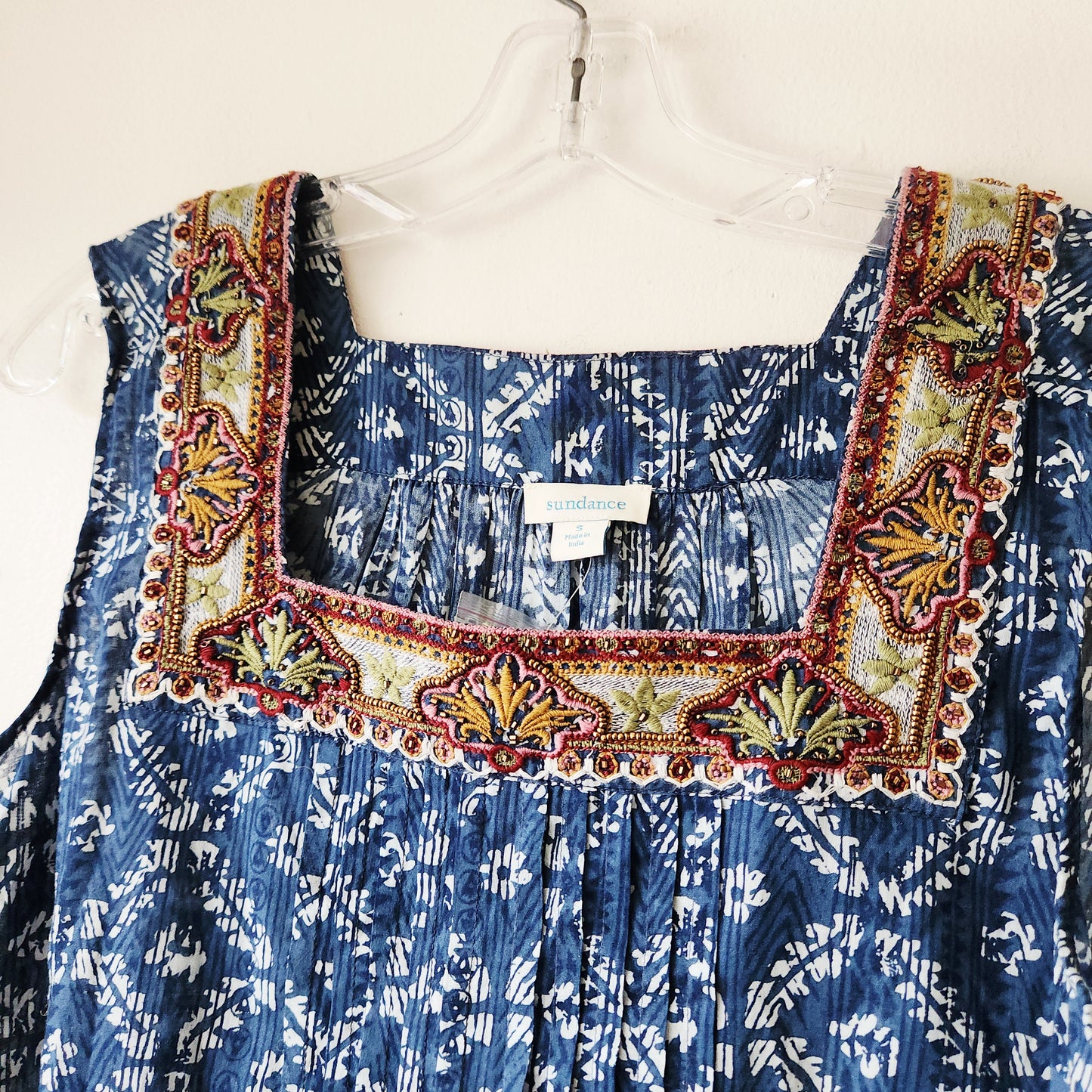 Sundance 100% Cotton Top with Embellishment - S