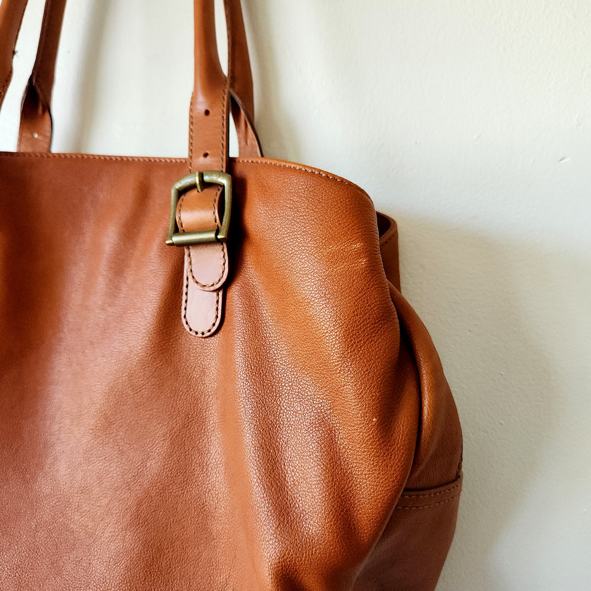 Mark & Graham Leather Brooklyn Carryall with Buckle Detail