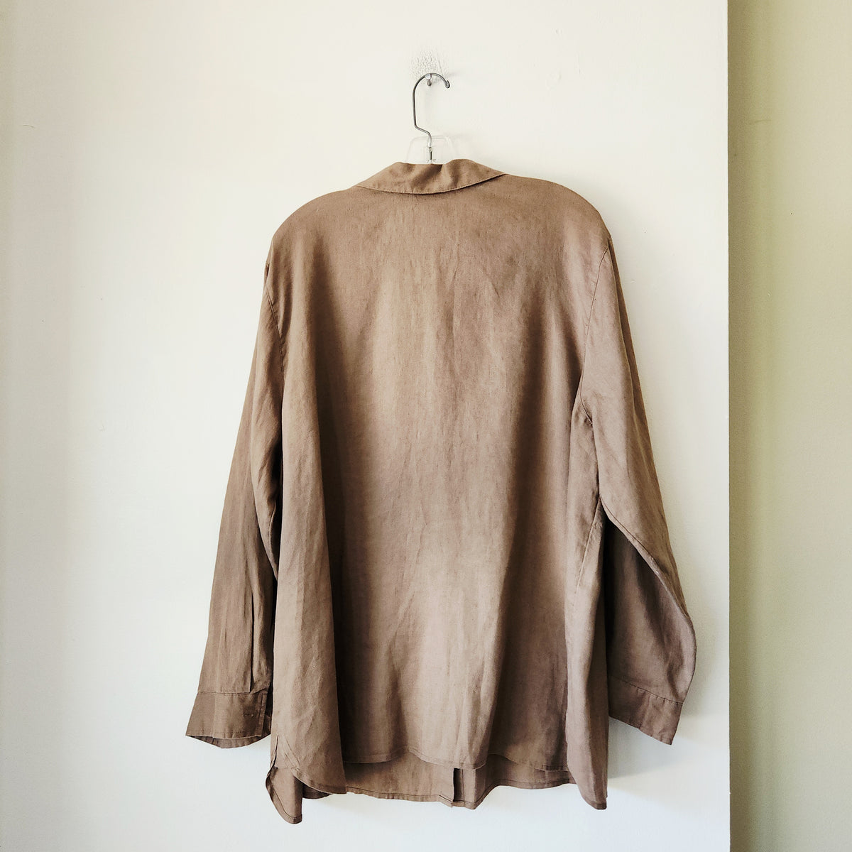 J Jill Love Linen 100% Linen Button Up Shirt - 2X