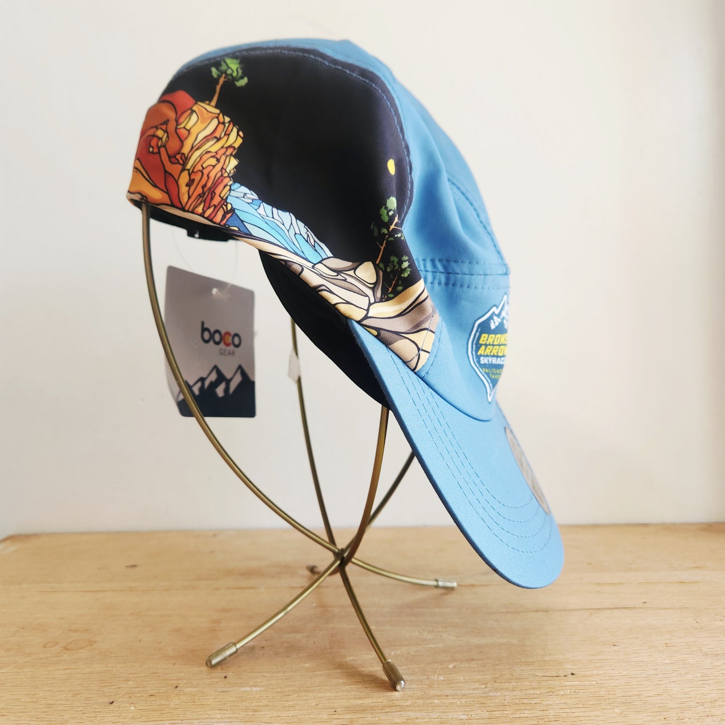 Boco Gear 5 Panel Running Hat "Broken Arrow Skyrace" New