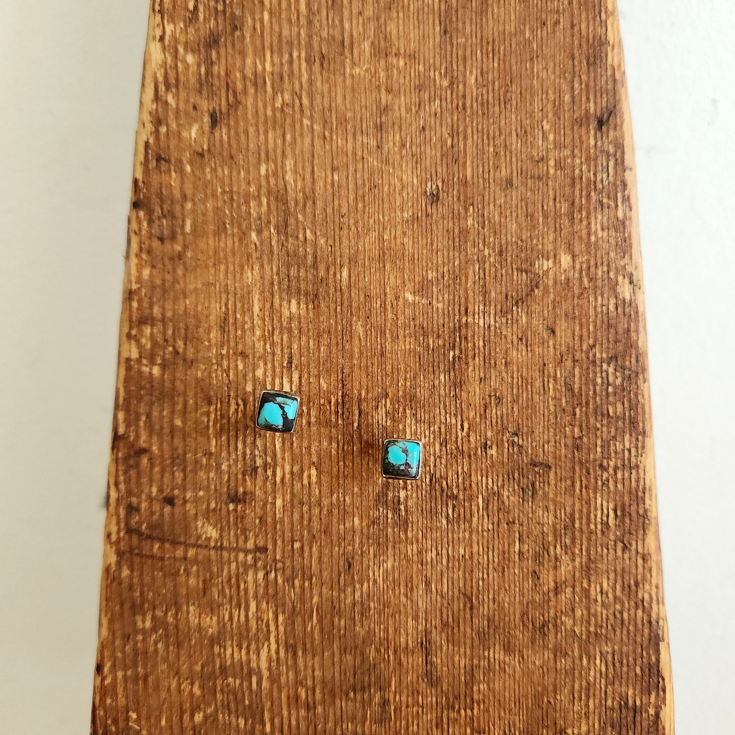 Sterling Silver Square Stud Earrings