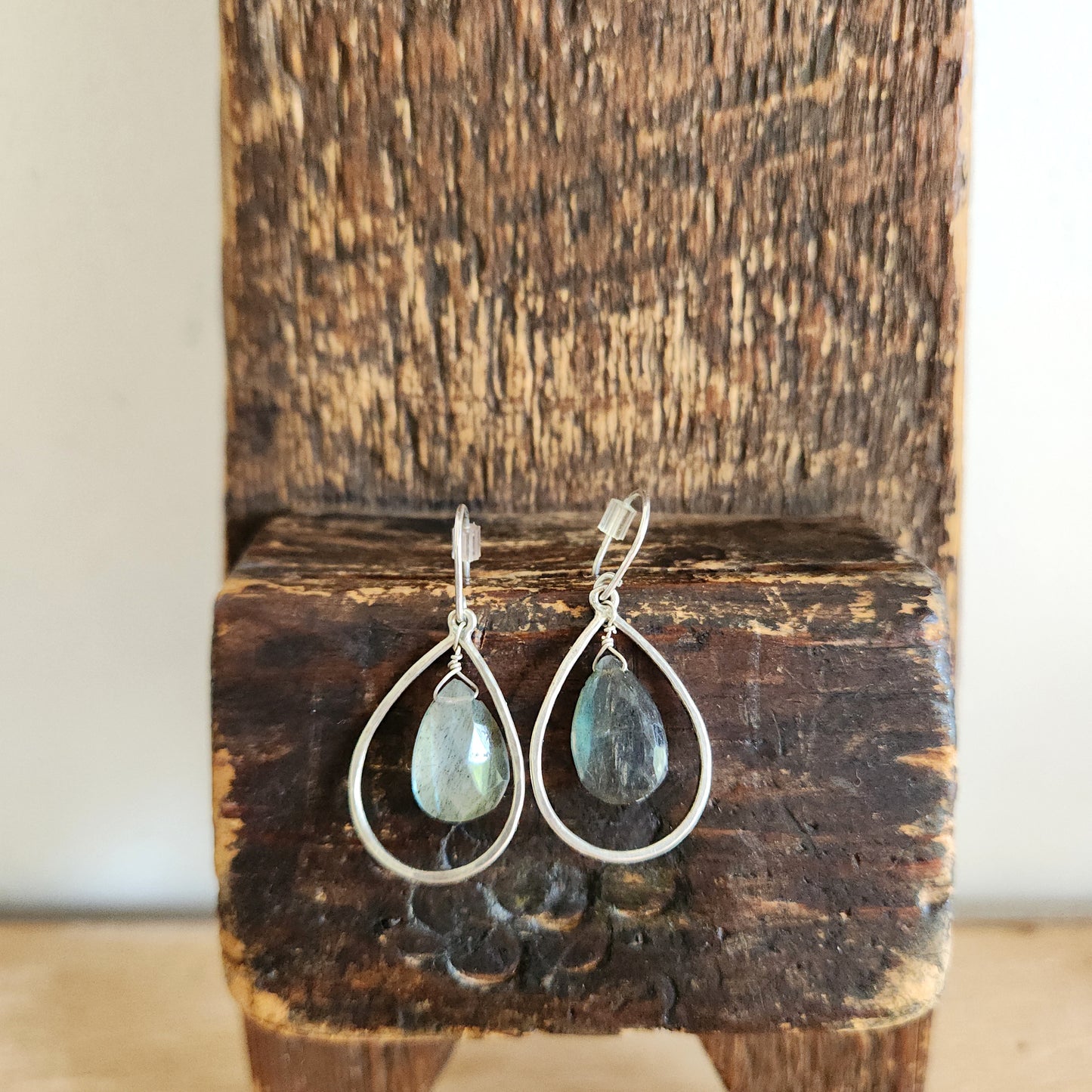 Faceted Teardrop Earrings
