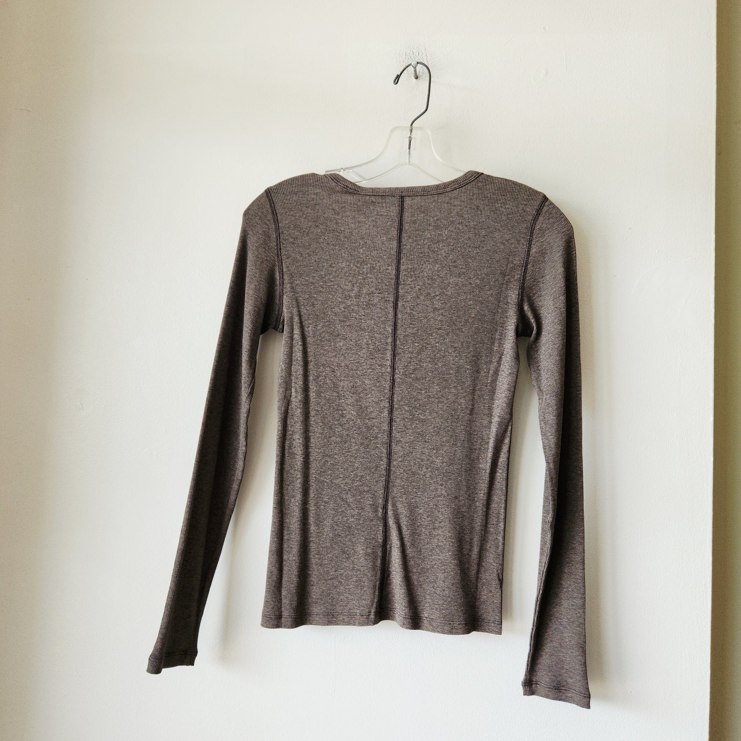 Everlane Supima Micro Rib Long Sleeve Tee - S - New