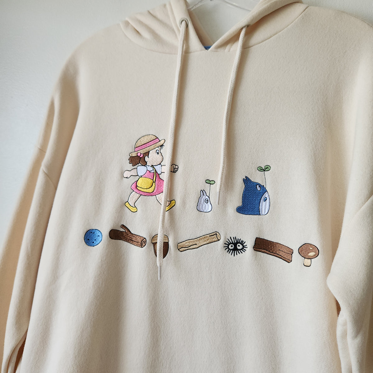 My Neighbor Totoro Embroidered Hoodie - approx M