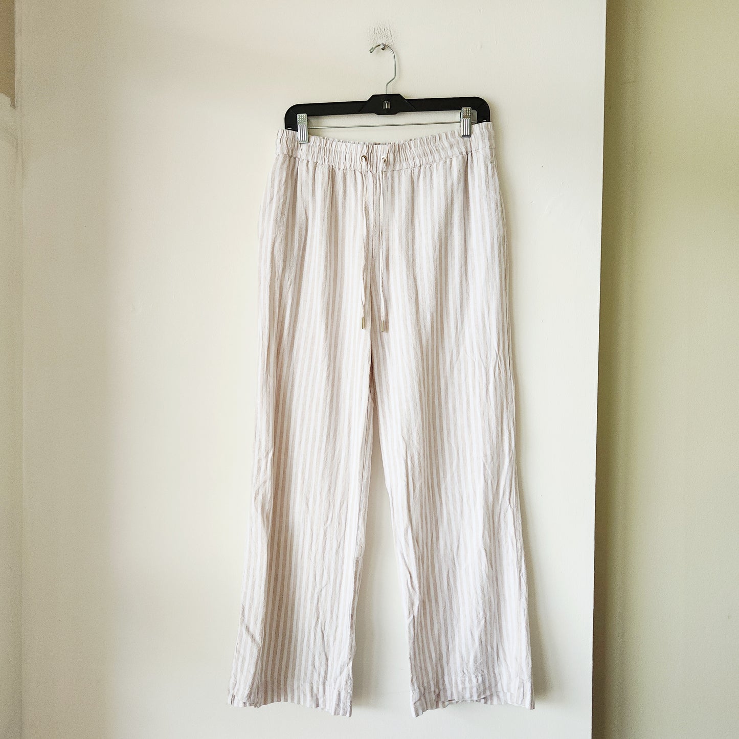 Maison d'Amelie Linen Blend Drawstring Pants - M