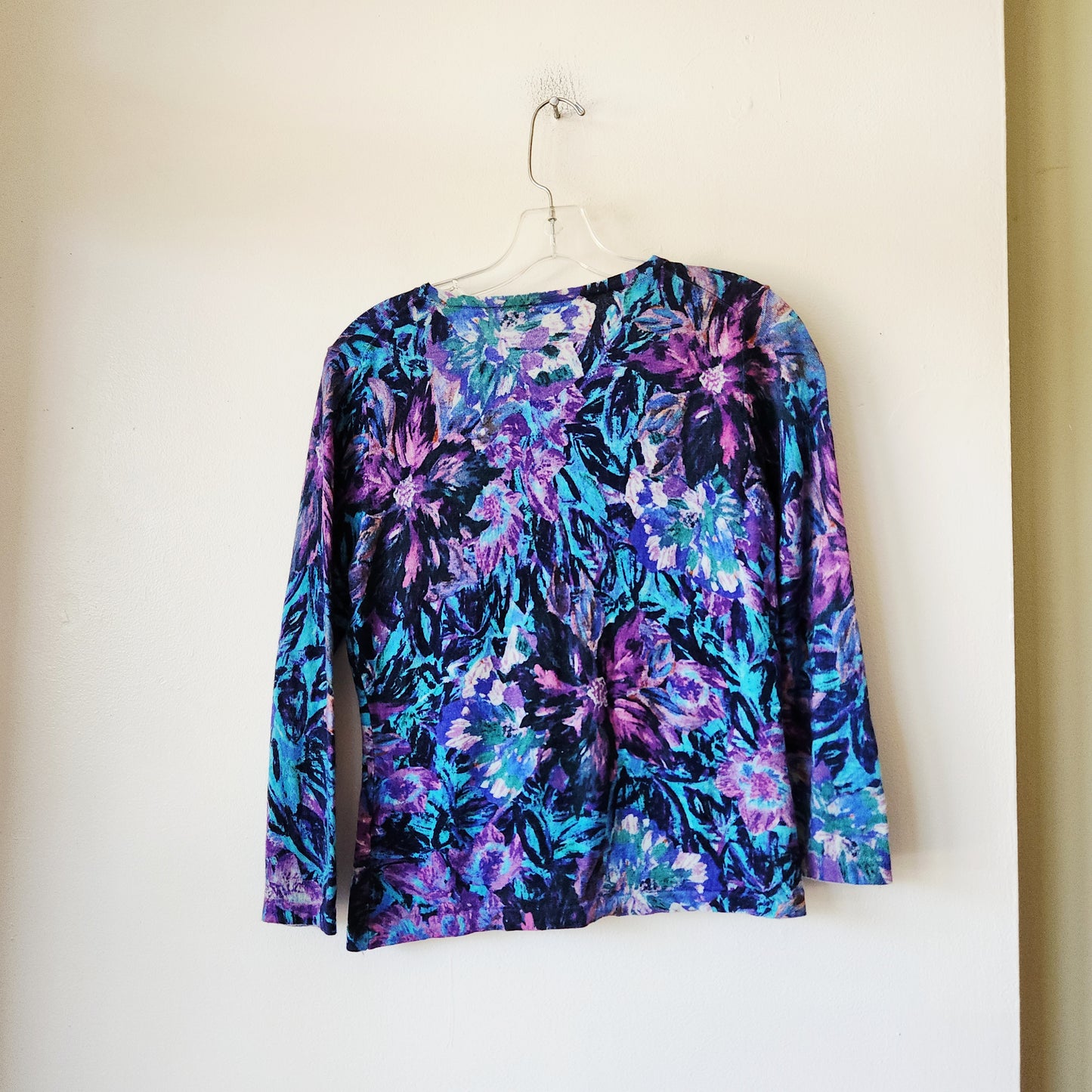 Garnet Hill 100% Merino Wool Cardigan - S