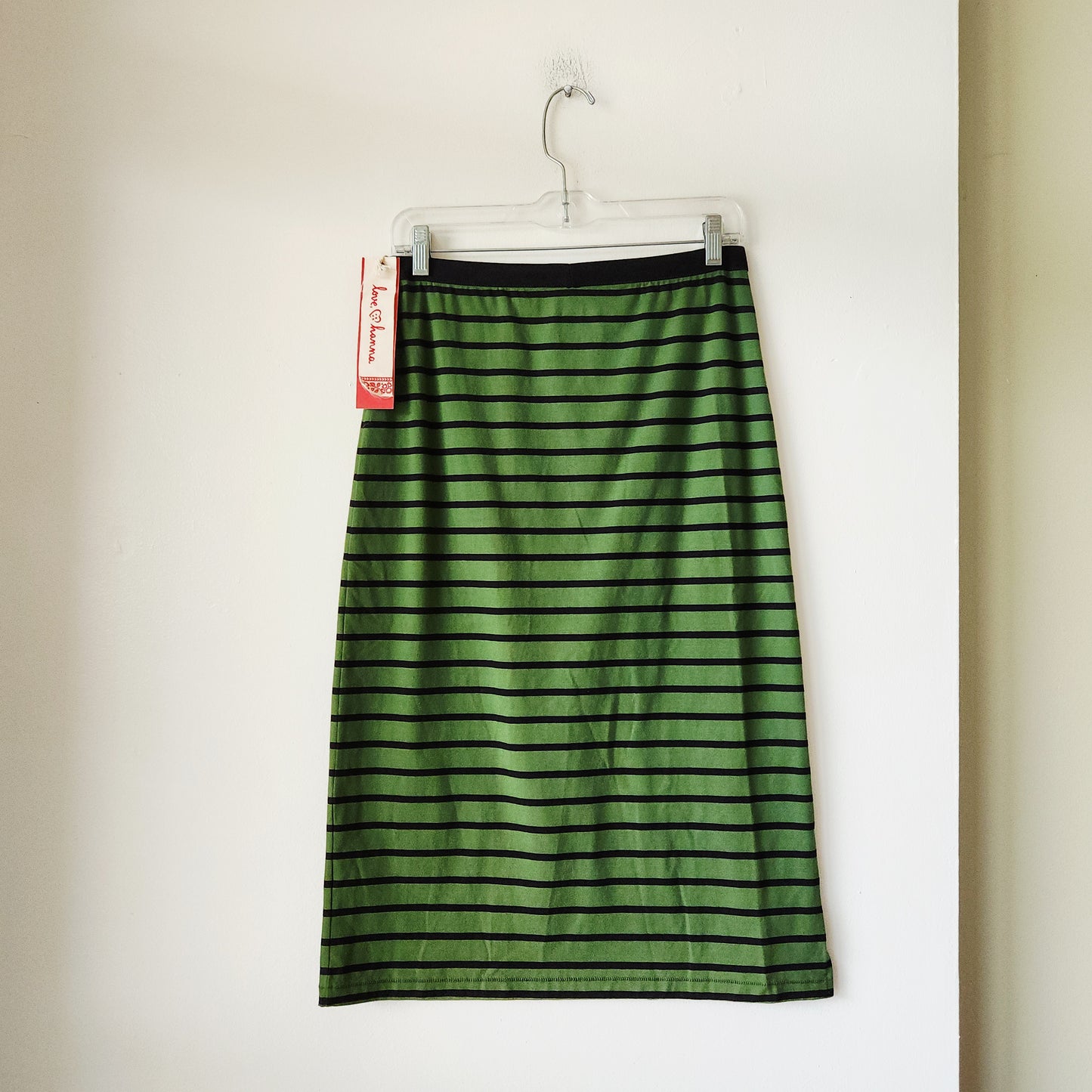 Love, Hanna Striped Jersey Skirt - S - New