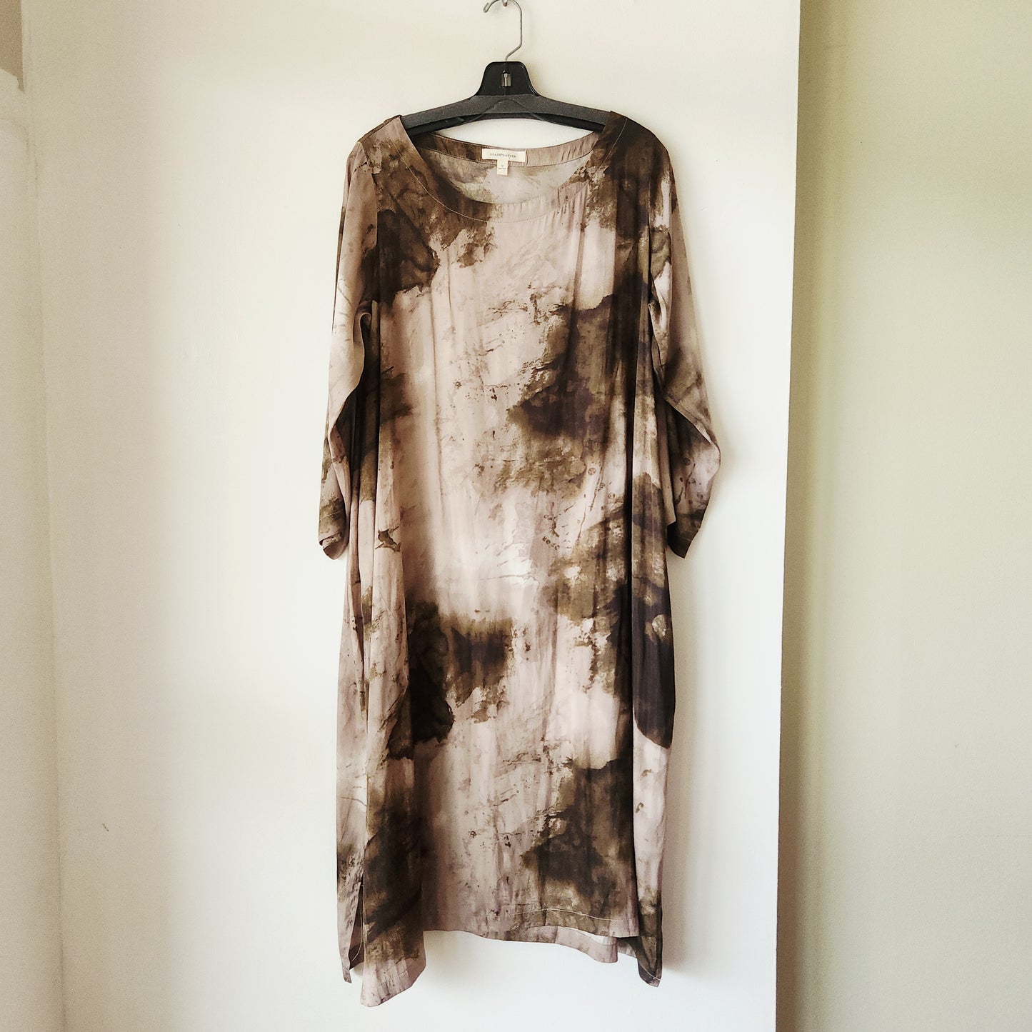 Grade & Gather Abstract Print Loose Fit Dress - M