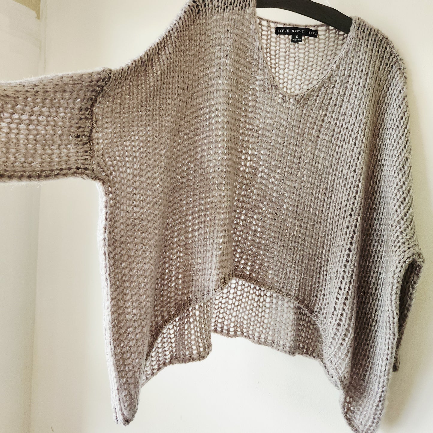 Hyfve Open Knit Boxy Fit Sweater - S