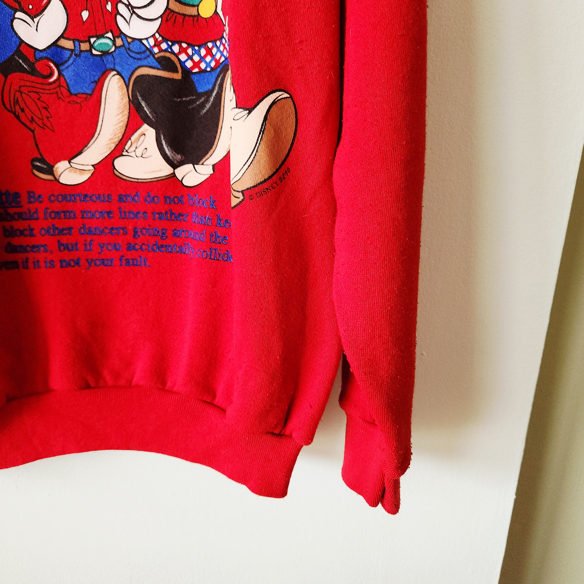 Vintage Mickey Unlimited Line Dance Sweatshirt - L - as is