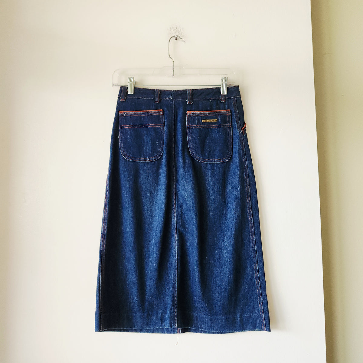 Vintage Bill Blass Denim Midi Skirt - size 6