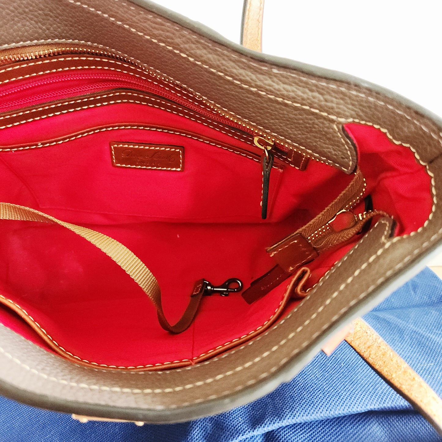 Dooney & Burke Pebbled Leather Tote with Dust Bag