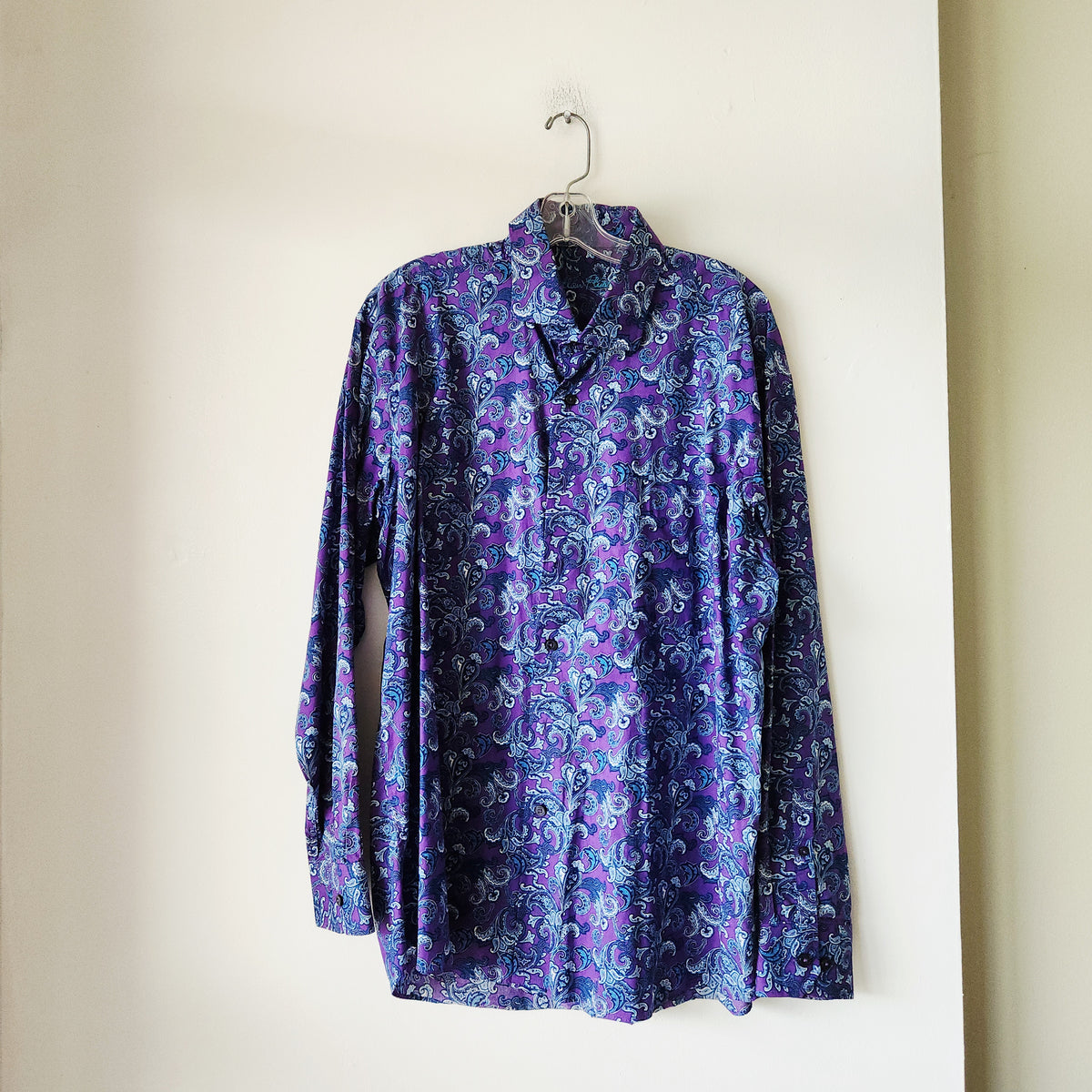 Alan Flusser Paisley Button Up Shirt - XL