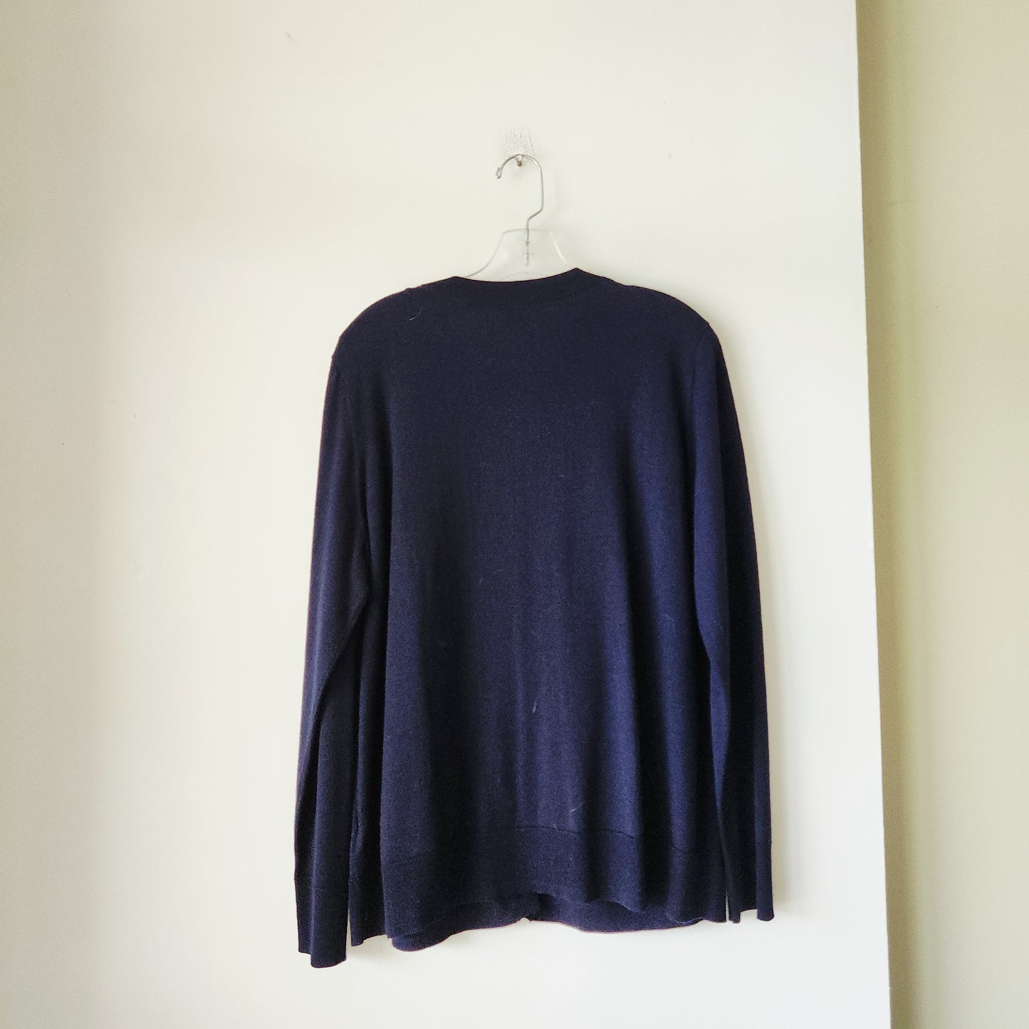 COS 100% Wool Navy Cardigan - L