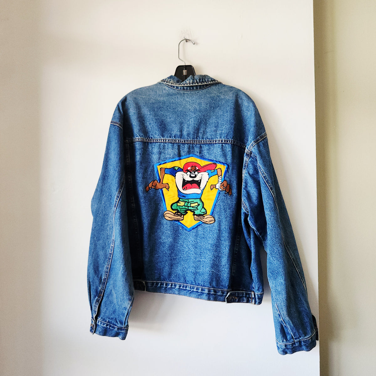 Vintage 90s Looney Tunes Taz Denim Jacket - XL