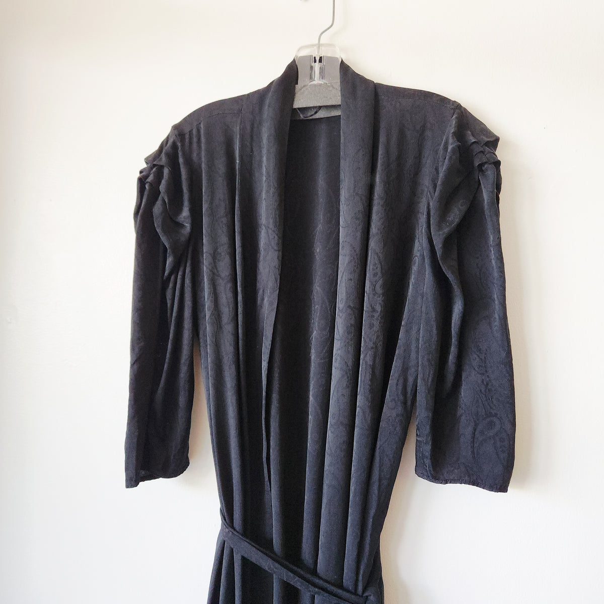 Vintage Judith Fine Black Robe - approx S/M