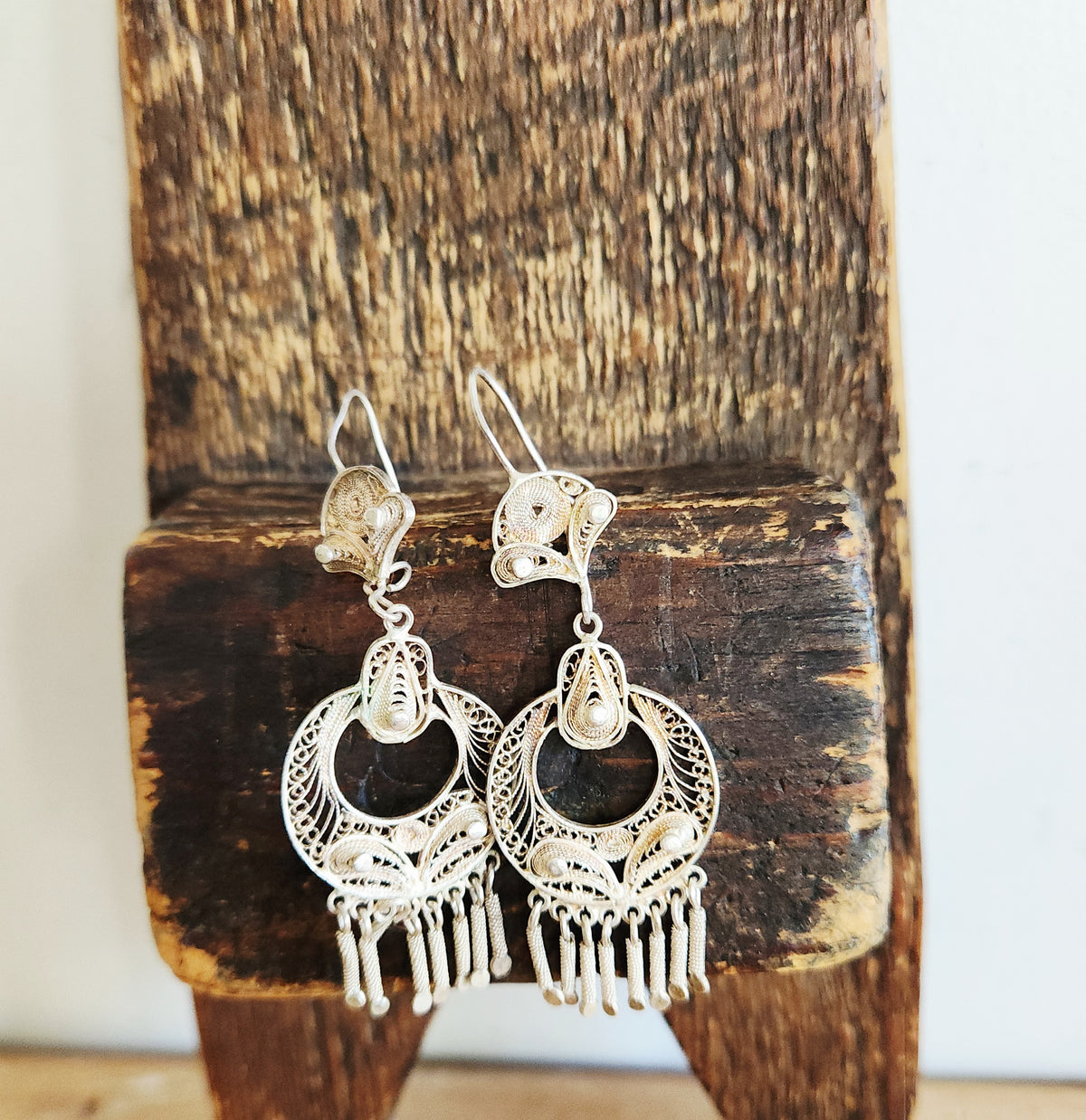 950 Silver Chandelier Earrings