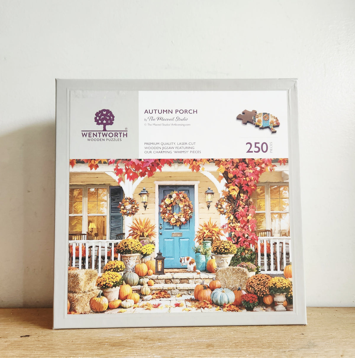 Wentworth Autumn Porch 250 Piece Wooden Puzzle