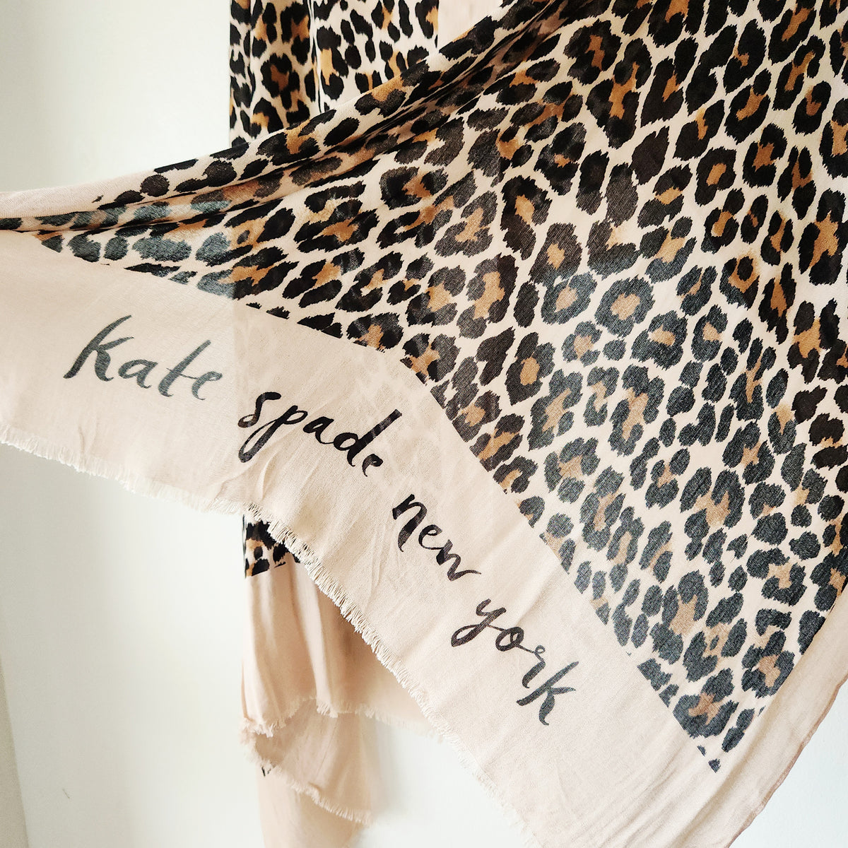Kate Spade New York Lightweight Leopard Scarf