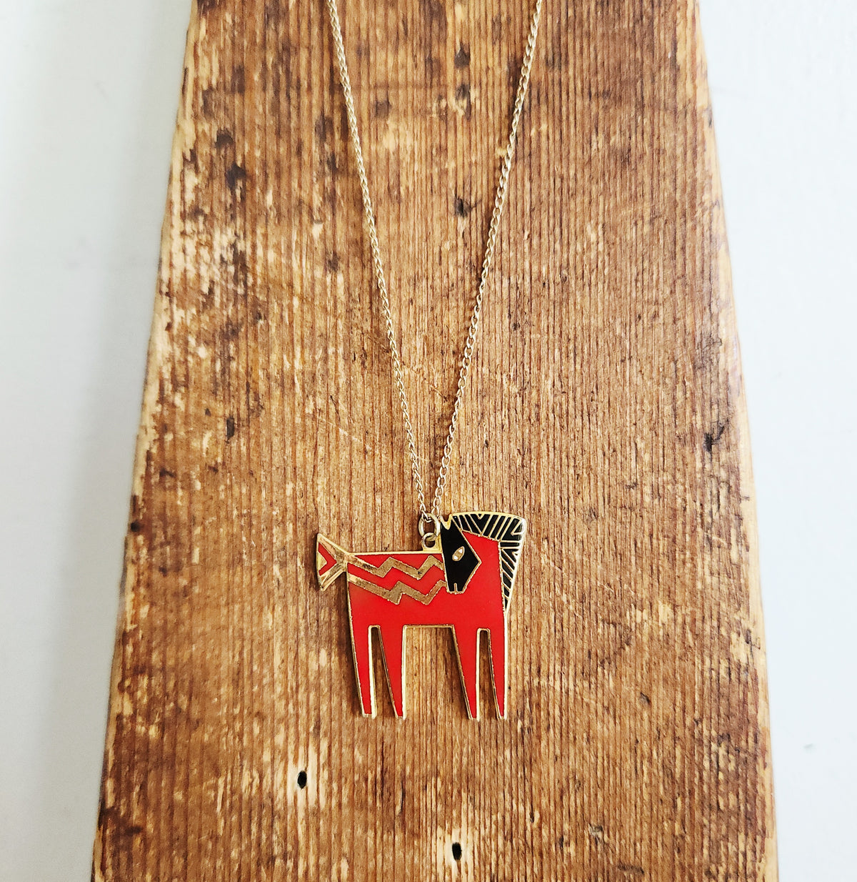 12K Gold Fill Chain with Laurel Burch Pendant