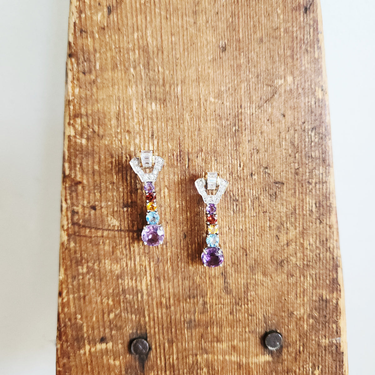Sterling Silver Multicolor Earrings