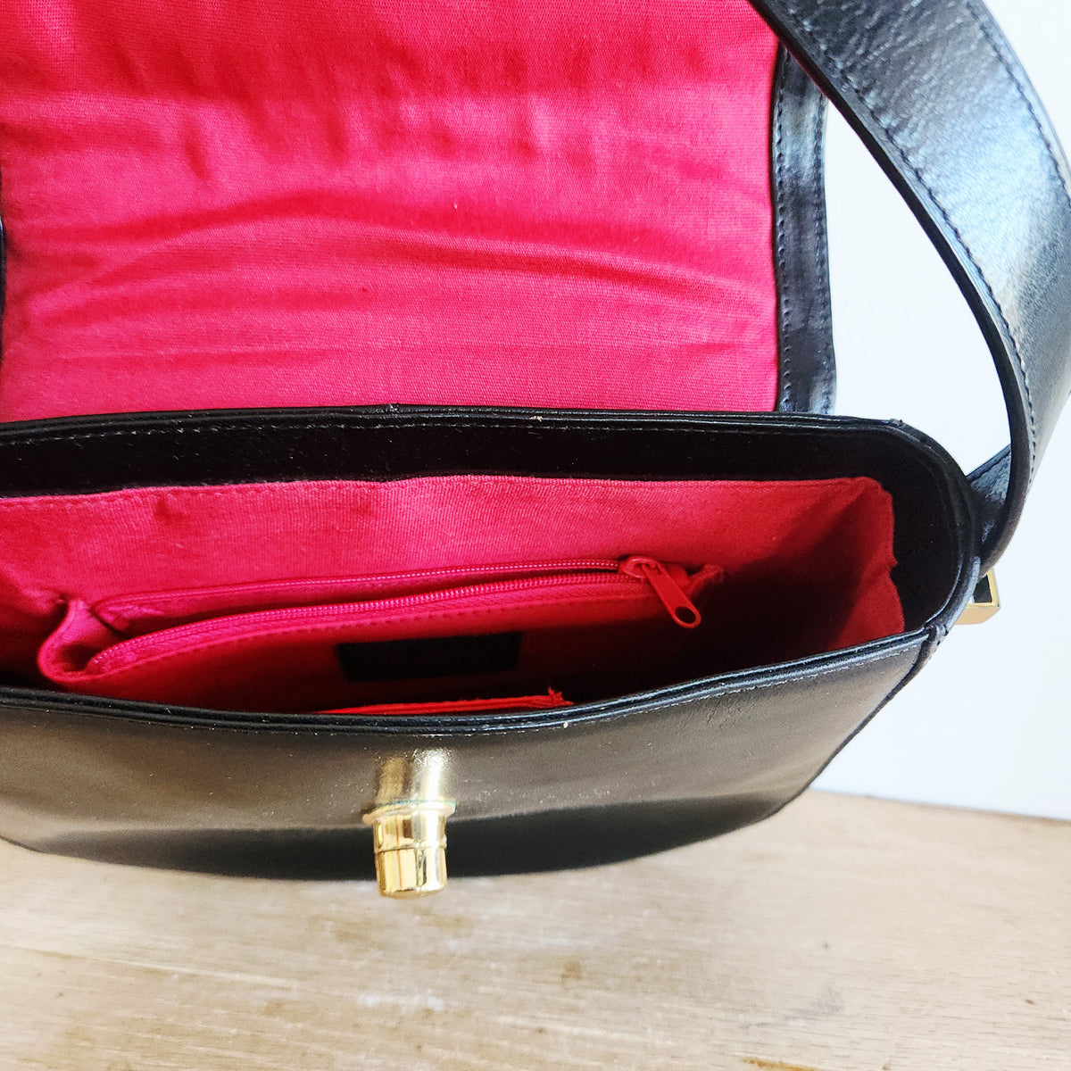 Hobo International Black Leather Purse with Adjustable Handle