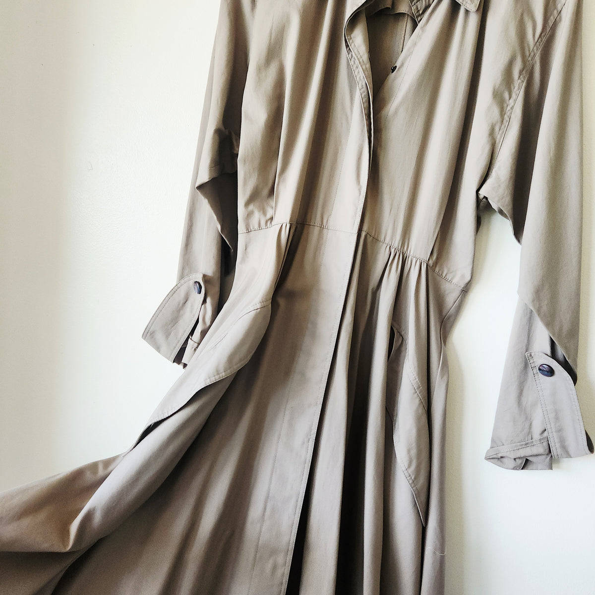 Vintage Ramosport Paris Trench Style Shirt Dress - size 10