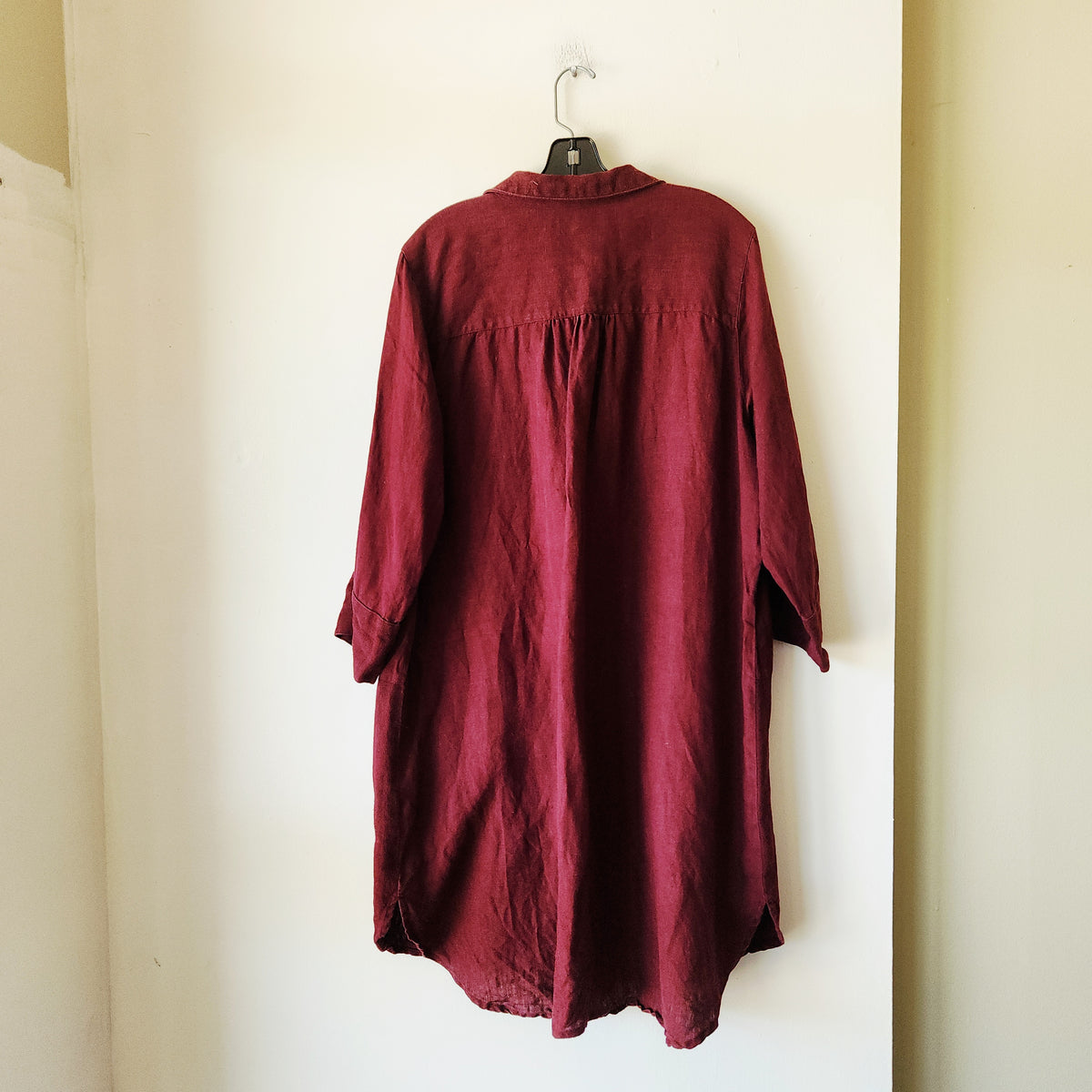 Gudrun Sjödén 100% Linen Tunic Top with Buttons - L