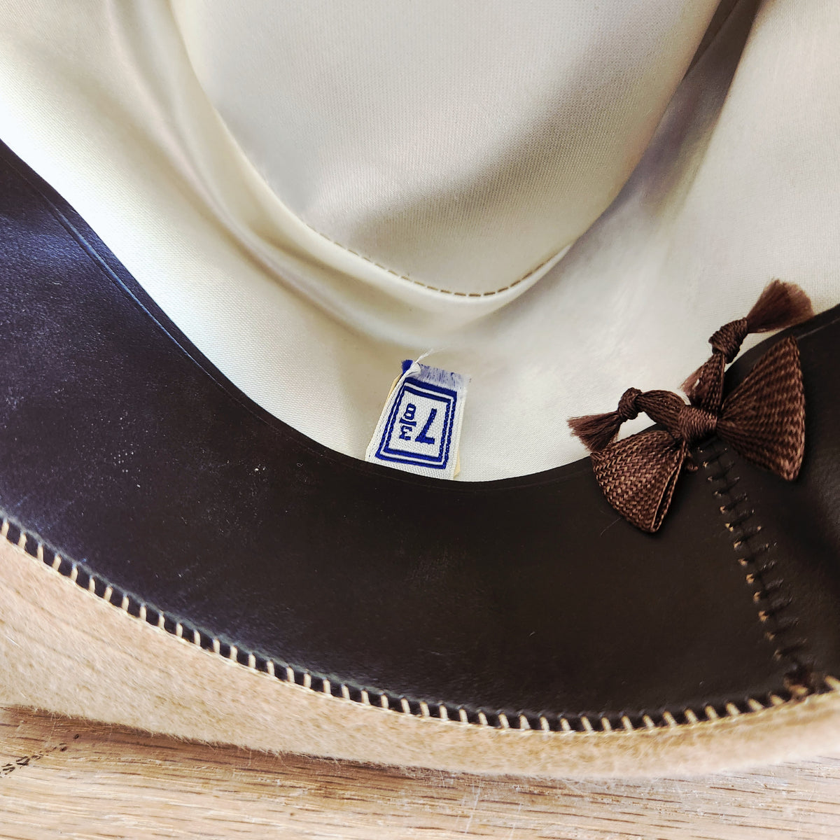 Borsalino Fu Lazzaro Alessandria Fedora Hat Made in Italy Size 7 3/8