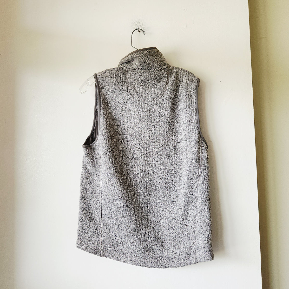 LL Bean Heathered Gray Vest - S