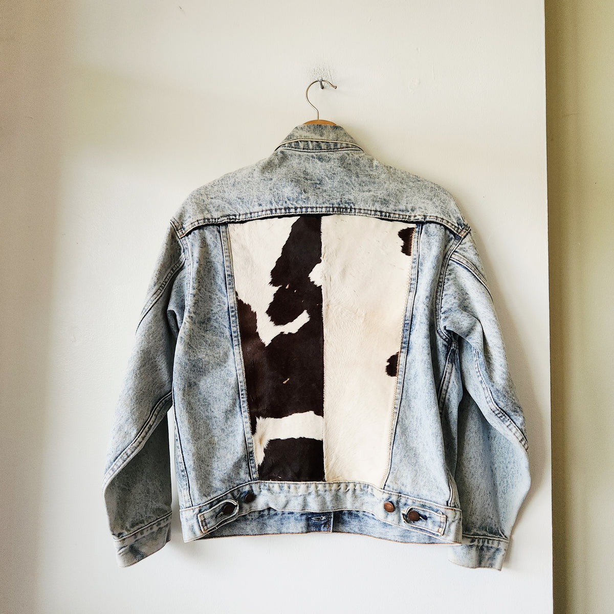 Vintage Trails N Outerwear Denim Jacket with Patches - M