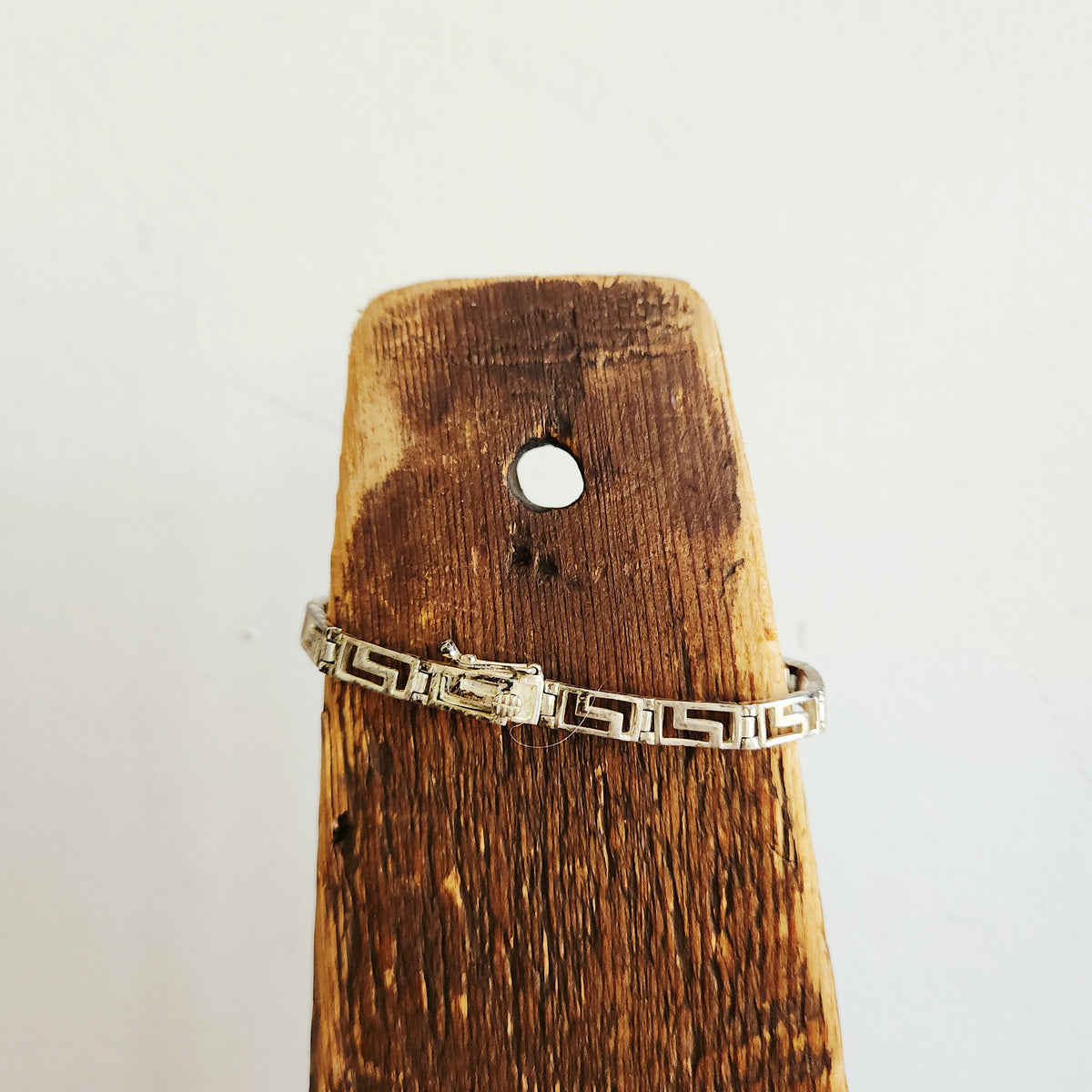 Sterling Silver Greek Key Motif Bracelet