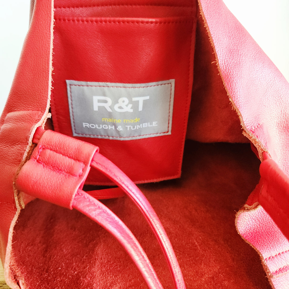 Rough & Tumble Maine Made Leather Slouchy Tote