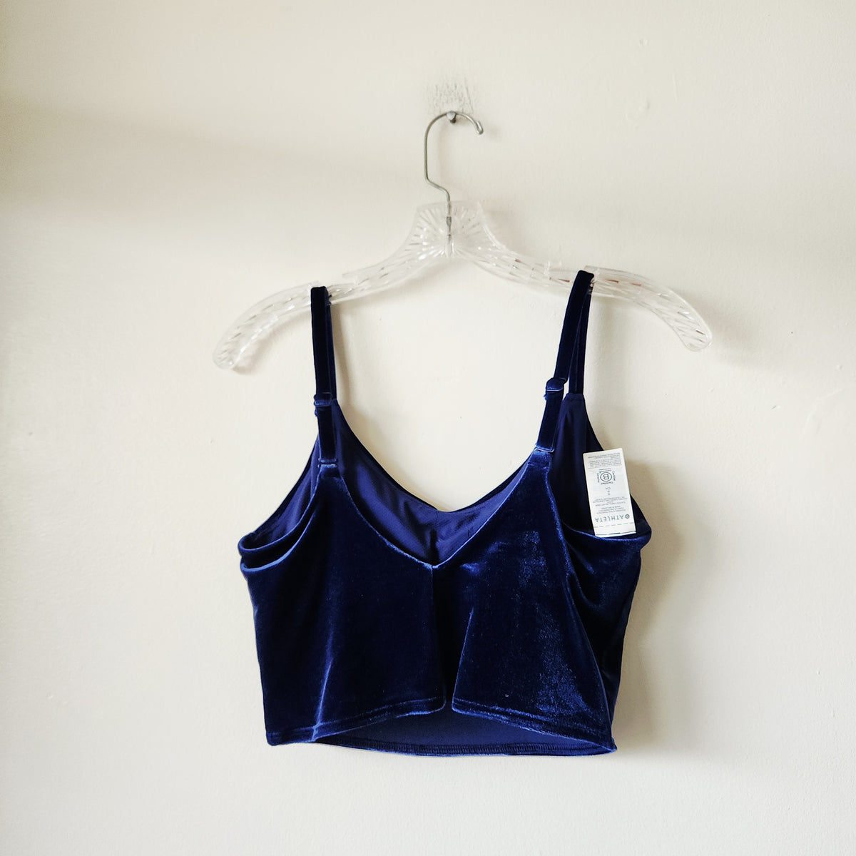 Athleta Blue Velvet Long Line Bra Top - S