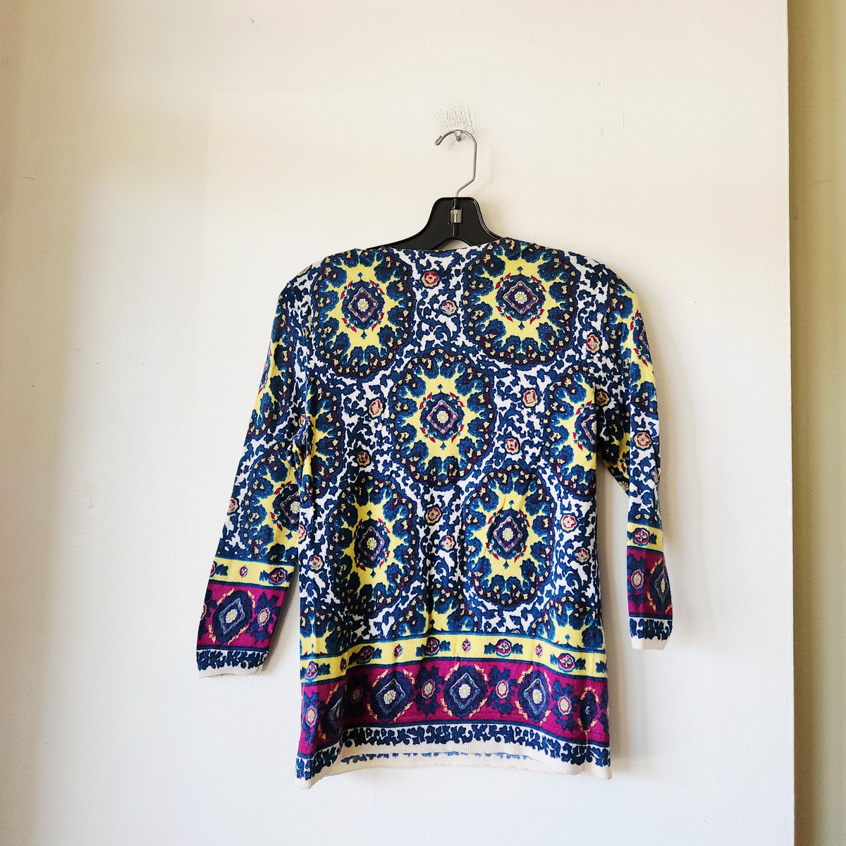 Talbots 100% Merino Wool Pattern Pullover Sweater - S Petite