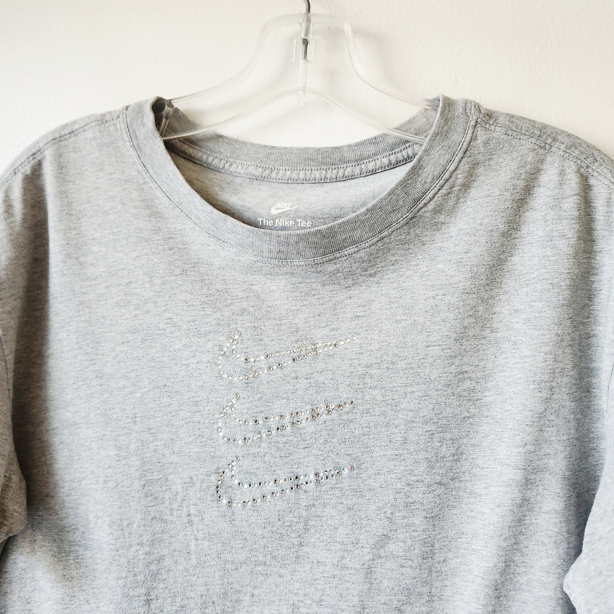 Nike Loose Fit Tee with Embellished Logos - S