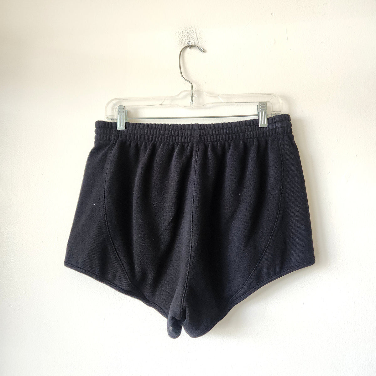 Pink Victoria's Secret Black Drawstring Sweat Shorts - S