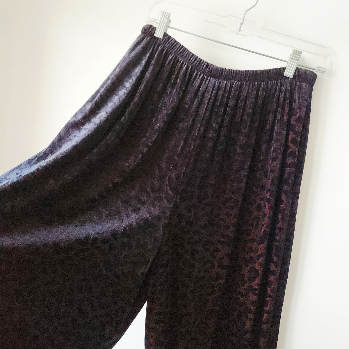 First Mountain Design Velvet Leopard Balloon Pants - M