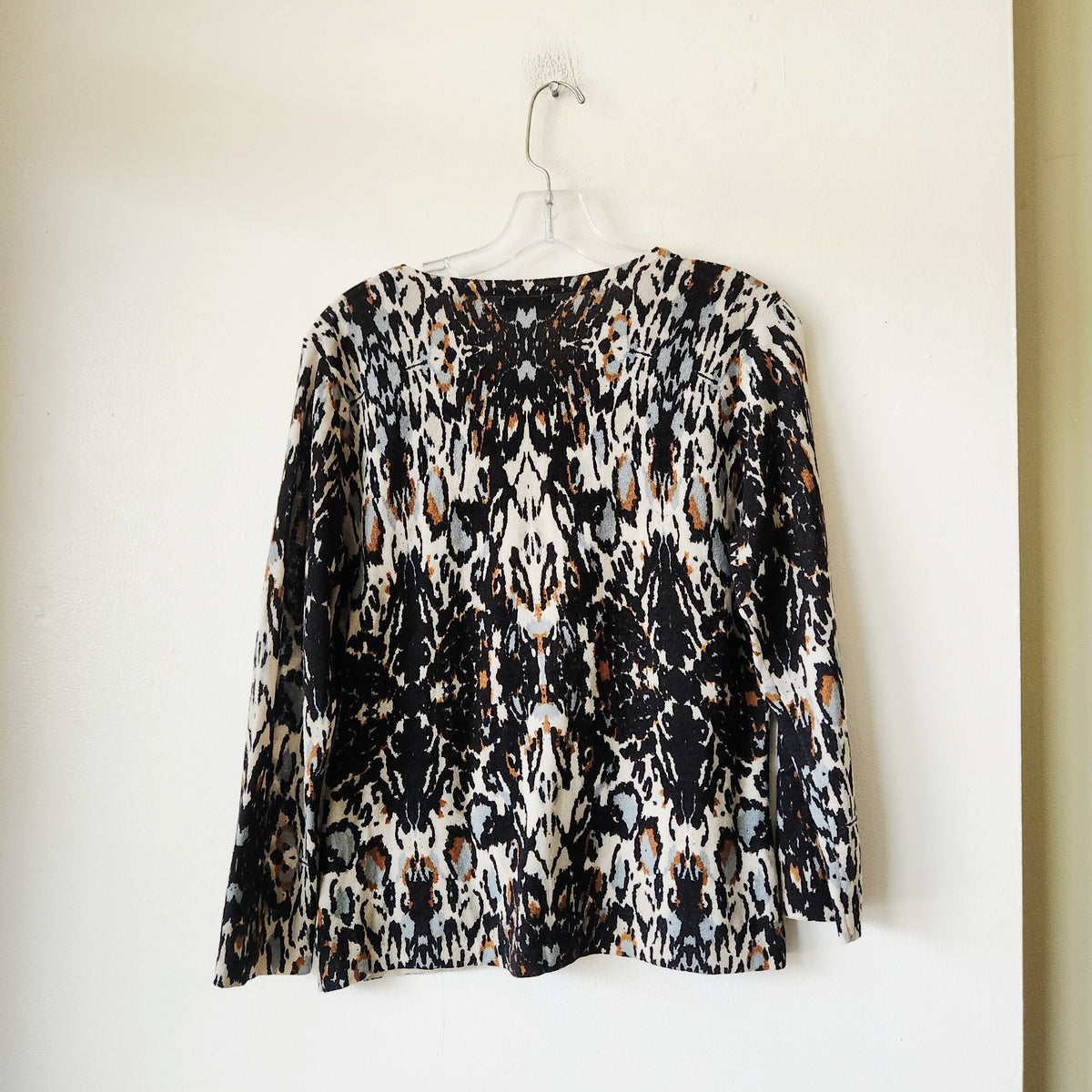Garnet Hill 100% Merino Wool Cardigan - M