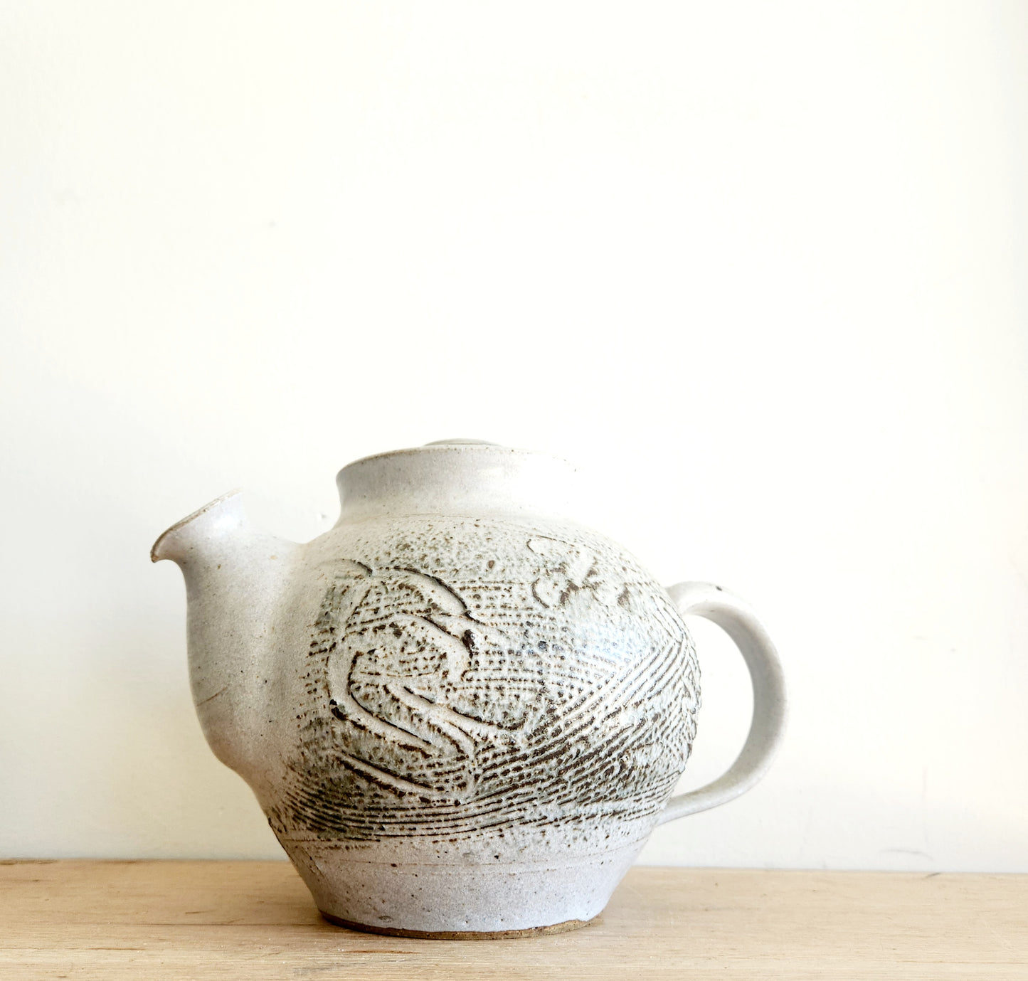 Handmade Pottery Teapot 9"H 13" W